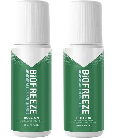 Biofreeze Pack of 2 Roll On Cold Action Relieves muscle and joint pain 2 x 89ml - Buy Online on GoSupps.com