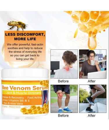 Bee Venom-Relief Bone Healing Cream Professional Bee Venom Cream Natural Joint Relief Gel for Neck Waist Back Hand Feet and Leg 4 Fl Oz (Pack of 1) - Buy Online on GoSupps.com