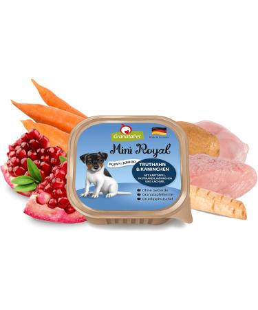 Granapet Mini Royal Turkey & Rabbit Junior - Grain-Free Wet Dog Food (11 x 150g) | Healthy No Added Sugar Ideal for Puppies - Buy Online on GoSupps.com