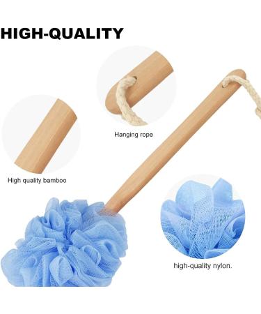 KUYYFDS Back Scrubber & Body Brush with Loofah - Long Handle Bath Brush for Exfoliating and Relaxing Shower Massage - Men and Women - Buy Online on GoSupps.com
