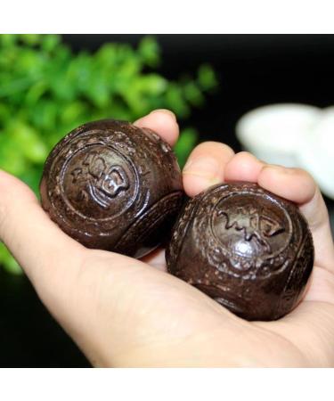 Unbit Baoding Balls - Hand-Carved Walnut Stress Relief & Meditation Exercise Marble Balls (Color G) - International Shipping - Buy Online on GoSupps.com
