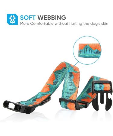 Heele Dog Collar for All Sizes - Adjustable Comfortable Robust Patterned Collars for Puppies & Dogs - Ideal for Wilderness Adventures (L: 40.5-65cm W: 2.5cm) - Buy Online on GoSupps.com