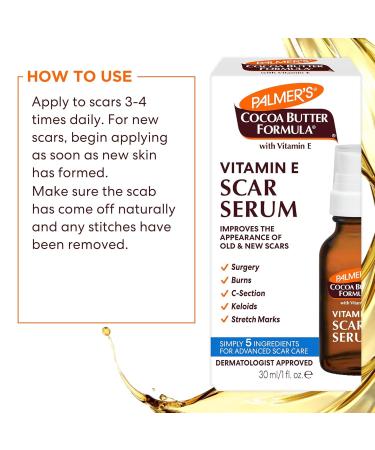 Palmer's Cocoa Butter Formula Scar Serum 1 oz (Pack of 4) - Buy Online on GoSupps.com