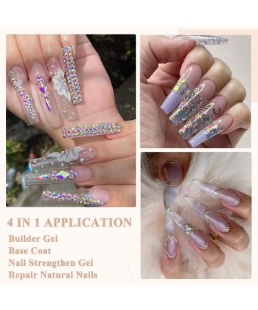 Vnicesli Clear Builder Gel - 4 in 1 Base Coat, Strengthening, Repair, and Polish - 10ml - Buy Online on GoSupps.com