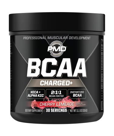 PMD Sports BCAA Charged Delicious Amino Acid Drink for Performance and Recovery (Cherry Limeade)