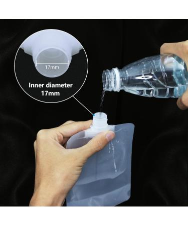 RIIEYOCA 8 Piece Portable Travel Pouches | Clear Plastic Packaging Bags for Shampoo, Shower Gel, Hand Sanitizer | 100ml Refillable Cosmetic Divide Bag - Buy Online on GoSupps.com