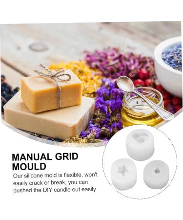 NUOBESTY 3pcs Silicone Mold Candle Molds Succulents Fondant Mold Diy Supply Handmade Soap Succulent Plants Transparent 5.7X5.3X3.5CM - Buy Online on GoSupps.com