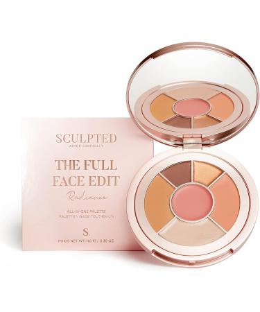 Sculpted by Aimee All-in-One Palette - Travel Friendly Vegan Makeup Palette - Bronzer, Blusher, Highlighter, Eyeshadow & Lip Tint - In Bloom - Buy Online on GoSupps.com