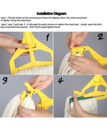 OFO Loop-End String Mop: Heavy Duty Commercial Industrial Mop with Extra Replacement Head - 59 Aluminium Pole - Buy Online on GoSupps.com