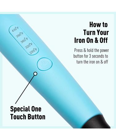 SKYPRO Professional 1 Inch Hair Curling Iron with Bonus Travel Pouch | Ceramic Barrel & Firm Clamp | Ideal for Short to Mid-Length Hair - Buy Online on GoSupps.com