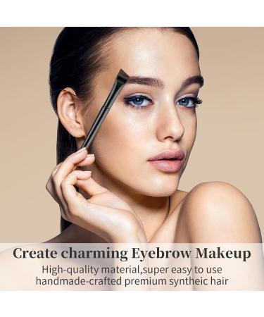 Tiesome 6PC Angled Eyeliner Brush Set - Ultra Thin Precision Eyeshadow Makeup Tools for Brides & Eyebrow Cosmetics - Buy Online on GoSupps.com