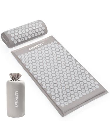 Acupressure massage mat and acupressure Pillow with carry bag relaxation & meditation - acupressure mat with pillow acupressure set included neck Pillow for neck and back pain gray + white - Buy Online on GoSupps.com