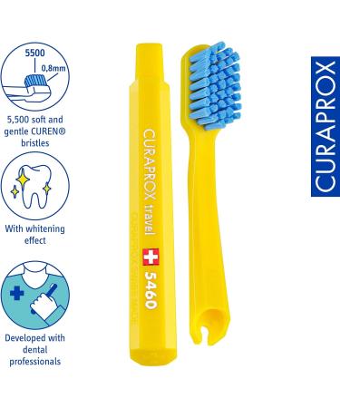 Curaprox Travel Set Rosa | Complete Travel Toothbrush CS 5460 + Be You Toothpaste + Interdental Brushes - Perfect Travel Tooth Care Set - Buy Online on GoSupps.com