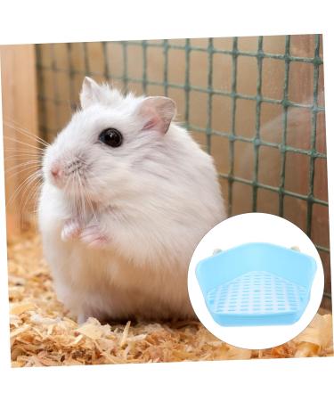 HAPINARY Box Rabbit Toilet Corner Litter Pan Rabbit Cat Litter Tray Chinchilla Potty Toilet Pan Tray Plastic 33X29.5X14CM Blue - Buy Online on GoSupps.com