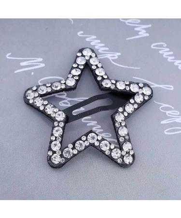 Aneneiceera Crystal Star Clip Silver Rhinestone Hair Clip Barrette CZ Hair Clip Daily Hair Pins Clip Crystal Star Hair Accessories for Women and Girls (Silver) - Buy Online on GoSupps.com