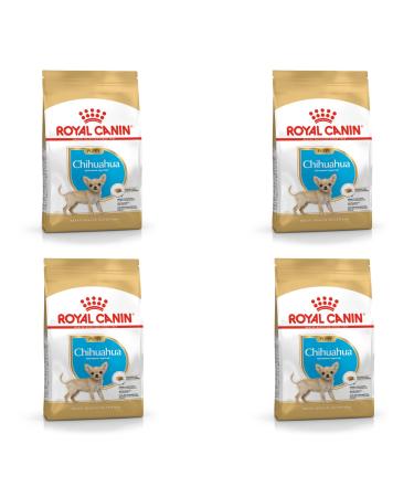 Royal Canin Chihuahua Puppy | Pack of 4 | 4 x 500 g | Complete food specially designed for Chihuahua puppies | Up to 8 months | May help reduce stool odors