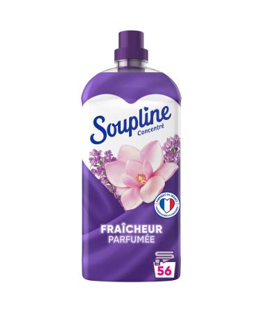 SOUPLINE - Concentrated Fabric Softener Magnolia Fragrance - for Soft and Fresh Clothes - 100% Recycled Plastic Bottle - 1.2 Litre Bottle