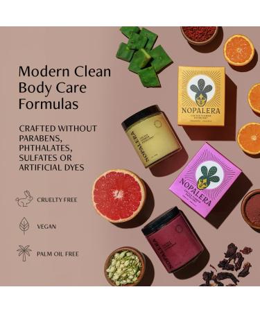 Nopalera Hibiscus Cactus Flower Exfoliant - Exfoliating Face & Body Scrub 3-in-1 Cleanser Exfoliator & Moisturizer Vegan Cruelty-Free Natural Floral Scent Dye Free 6 oz. - Buy Online on GoSupps.com