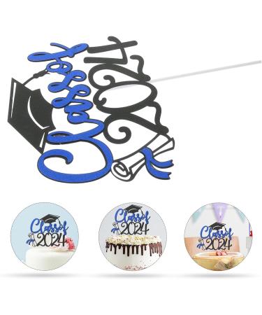 PRETYZOOM 5 Sets Cake Insert Top Hat 2024 Graduation Grad Party Supplies Graduate Paper Cup - Buy Online on GoSupps.com