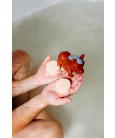 Isabelle Laurier Bath Stones for Kids - Natural Bath Bombs - 97% Ingredients - Horse Model - Mango Scent - International Shipping Available - Buy Online on GoSupps.com