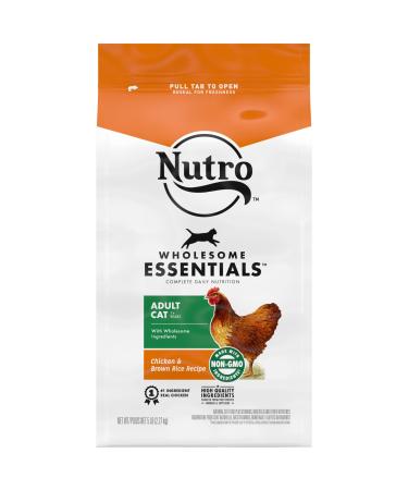 Nutro Wholesome Essentials Adult & Senior Dry Cat Food, Chicken Adult 5 Pound (Pack of 1)