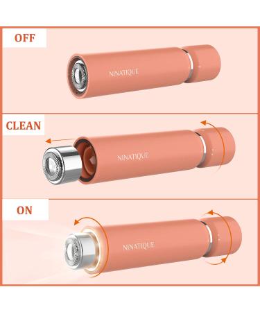 Ninatique Women's Painless Facial Hair Removal Razor - Living Coral - Buy Online on GoSupps.com