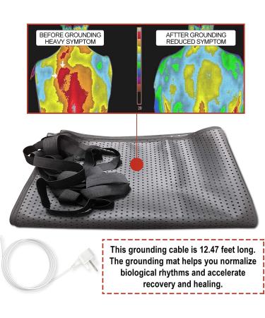 Grounding Mat for Better Sleep | Breathable Earthing Therapy Mat (137x180 cm) for Enhanced Well-Being - Buy Online on GoSupps.com