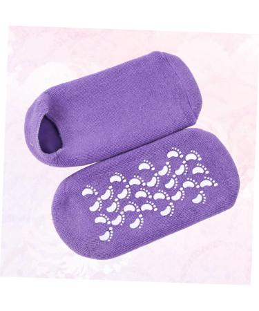 Beavorty 1 Pair Silicone moisturizing Socks Cracked feet Socks moisturizing Socks for Women moisturizing Cotton Socks Hard Skin Repair Socks Whitening Socks Purple Spa Cracked Socks Women's - Buy Online on GoSupps.com