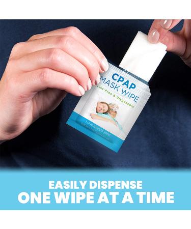 Care Touch CPAP Travel Mask Wipes - 25 Individually Wrapped Unscented Cleaning Wipes for CPAP, BiPAP, and Pap Masks - Buy Online on GoSupps.com
