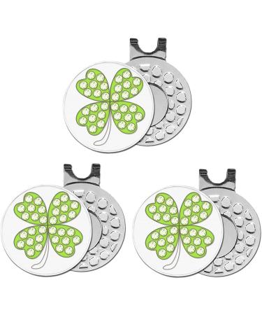 FINGER TEN Golf Ball Markers 3 Pcs with Hat Clip Set - USA Eagle, Ribbon Design - Perfect Gift for Golfers - Buy Online on GoSupps.com