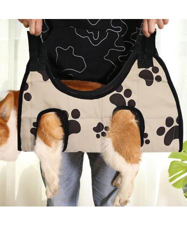 Pet Grooming Helper Hammock Cat Dog Sling for Beauty | Breathable Pet Cat Hammock Restraint Bag for Small Medium Large Dogs and Cats Generic Paw Print Small - Buy Online on GoSupps.com