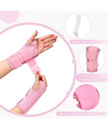 Wrist Brace for Carpal Tunnel Relief - Adjustable Support for Men & Women | Night Sleep Protector - Pink Small/Medium - Buy Online on GoSupps.com