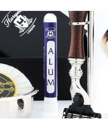Premium Badger Hair Brush with Silver Tip & 3-Sided Razor | Double Stand Bowl & Soap - International Shipping Available - Buy Online on GoSupps.com