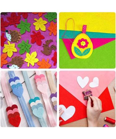 Caydo 30 Pcs Adhesive Backed Felt Fabric Sheets - 8 x 12 inches - Assorted Colors for Sewing, DIY Crafts, and Christmas Decorations - Buy Online on GoSupps.com