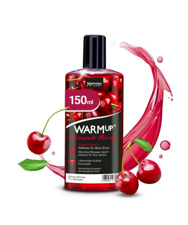 JoyDivision WarmUp massage oil cherry 150 ml i Massageliquid with heat effect i massage with cherry fragrance & taste oil-free i massage oils I massage oil I massage oil warming - Buy Online on GoSupps.com