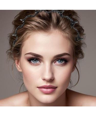 Twist And Clip Headband Bangs Hairstyle Hairpin Teeth Comb Hair Hoop Headband Weave Bangs Clip For Women Girls Hair Accessories Black - Buy Online on GoSupps.com