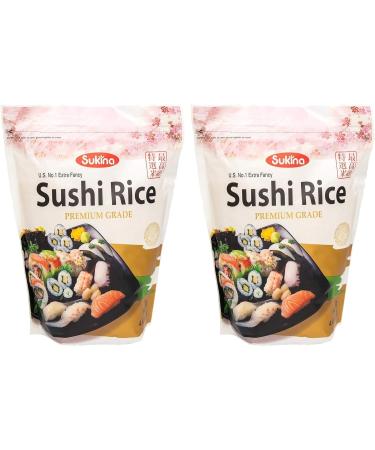 Value Bundle: Sukina Sushi Rice - Premium Grade Rice - Great for Sushi - Custom Value Bundle Branded Package of 2 - Buy Online on GoSupps.com