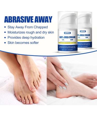 Urea Foot Cream 60% Urea Cream Cracked Heel Repair Cream Foot Cream for Cracked Heels and Dry Skin Callus Remover for Dry and Hard Skin Heel Balm for Hand Foot Body - Buy Online on GoSupps.com