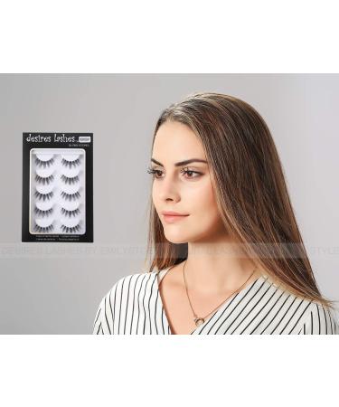 Natural Strip Eyelashes Multipack - 5 Pairs 03 Wednesday | Perfect for Glam Looks | International Shipping Available - Buy Online on GoSupps.com