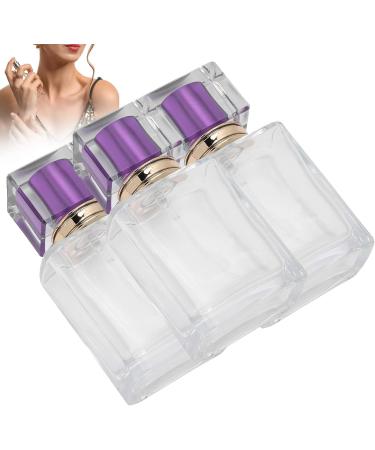 Glass Perfume Bottle Refillable Perfume Atomizer Dispenser Liquid Makeup Container 50ml (Purple) - Buy Online on GoSupps.com