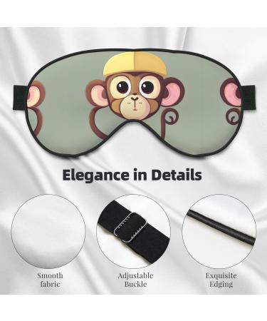 Buy Cute Monkey Mask for Deep Sleep | Adjustable Soft Blindfold for Travel & Meditation - Relaxation Mask Online - Buy Online on GoSupps.com