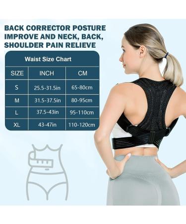 Posture Corrector for Women - Adjustable Back Belt & Shoulder Support - Relief for Hump & Back Pain - Buy Online on GoSupps.com