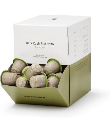  Sj strand Coffee Concept Sj strand Coffee Concept Dark Rush Ristretto - 100 organic coffee capsules compatible with Nespresso Compostable Fair Trade - Buy Online on GoSupps.com