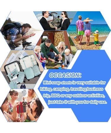 Portable Paper Soap Foaming Hand Soap Sheets for Traveling Mini Disposable Hand Washing Bath Scented Paper (Refill 400 Pack without Box) Mixed 4 scent 400 Count (Pack of 1) - Buy Online on GoSupps.com