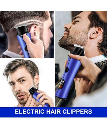 KEMEI EMEI Blue Hair Clippers for Men Electric Cordless Clippers for Hair Cutting Professional Barber Clippers USB Rechargeable Wireless Haircut Clippers km-641 - Buy Online on GoSupps.com