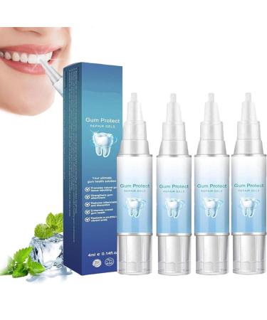 Taileden Gum Therapy Gel Taileden Gum Therapy Gel for Recessed Gums Taileden Gum Care Gel Gum Shield Therapy Gel Gum Therapy Gel Teeth Whitening Essence Pen (4PCS)