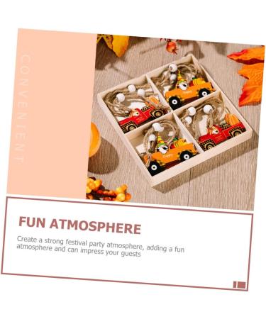 Cabilock 2 Boxes Thanksgiving Pendant Thanksgiving Gnome Pendant Festive Pendant Cartoon Wooden Accessories - Buy Online on GoSupps.com