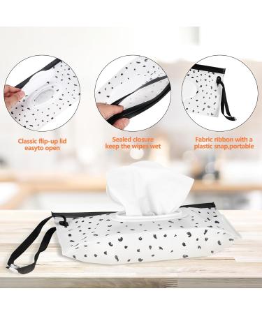 4 STK Portable Baby Wet Wipes Pocket - Travel-Friendly Reusable Wet Wipe Container for Babies on the Go - Buy Online on GoSupps.com