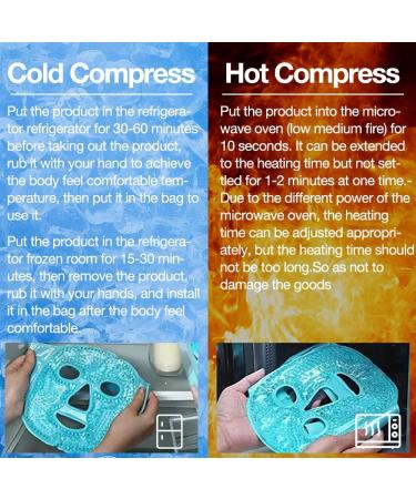 ZOYDP ZOYDP 3 PCS Cooling Eye Mask & Cooling Face Mask Reusable Ice Face Mask Cooling Gel Eye Mask Cold Eye Mask Ice Eye Mask for Puffy Eye Face Puffiness Migraine Dark Circles - Buy Online on GoSupps.com