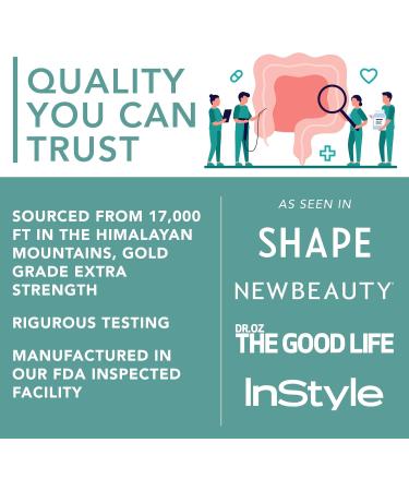 Pure Himalayan Shilajit for Men & Women, 10,000 mg Maximum Potency with Fulvic Acid & Trace Minerals to Enhance Energy and Immune Support, 90 Veggie Pills - Buy Online on GoSupps.com